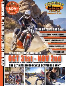 Moto ADV Rally at Stagecoach Trails Campground and RV Park in Julian CA